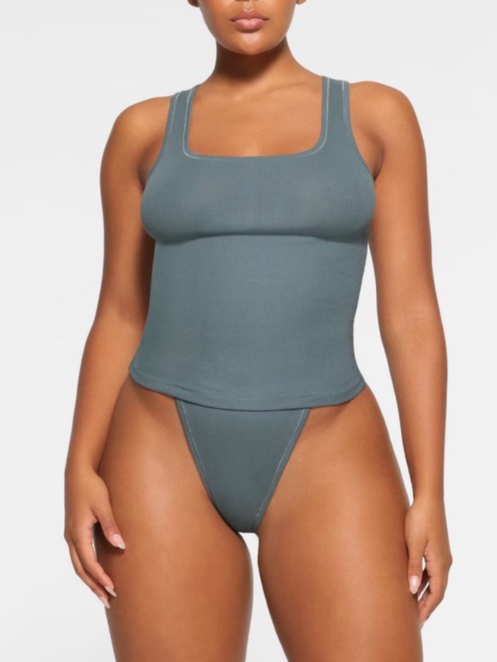 SKIMS Cotton Rib Long Tank